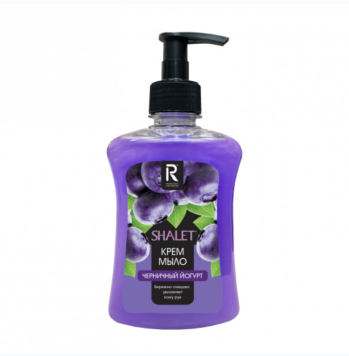 SHALET   Жидкое Крем мыло Увлажняющее "Черничный йогурт" 250мл /11/  3187
