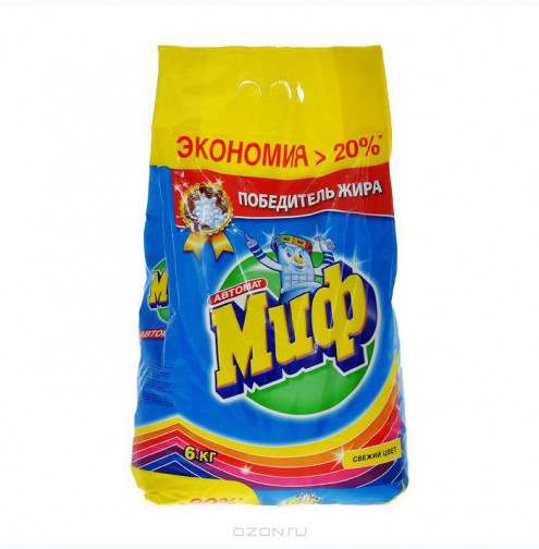 Стиральный порошок Миф-автомат 6 кг color