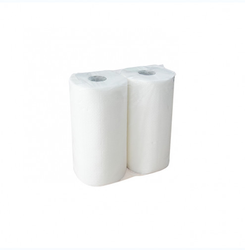 Бумажные полотенца рулонные белые 2слоя 15,5 метра по 2шт р-р листа 20,5*15см ОБЕЗЛИЧЕННЫЕ /16/