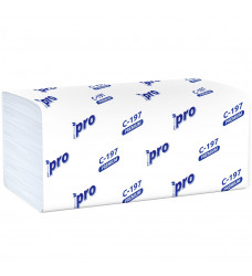 Бумажные полотенца PROTissue Vсл 2 слоя 200л. белые (22*21) /20/ С197