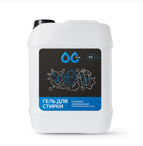 ГЕЛЬ для стирки ОС суперконцентрат 5л (для стирки сложных загрязнений ) КАНИСТРА ар. 5234