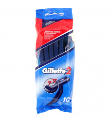 Бритвы Gillette 2  Одноразовые  пакет 10шт /24/**
