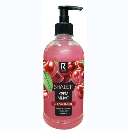 SHALET Жидкое крем-мыло Спелая Вишня (дозатор) 500мл (РК) /9/ 3176