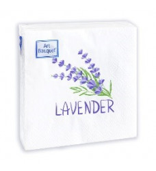 Салфетки бумажные 20*20 30л Bouguet 2хслойные Лаванда /26/