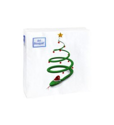 Салфетки 20*20 Bouquet НГ 2 слоя 30л. Новогодняя Змейка /26/