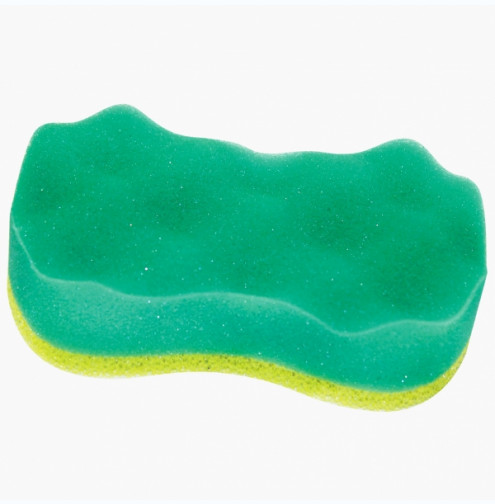 Банная Губка "Массажная" овальная с массажным слоем ГБ109 р-р 145*85  /40/