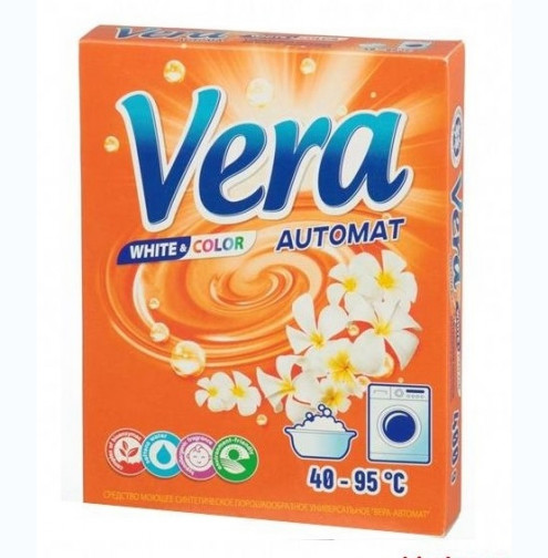 Стиральный порошок  универсальный "Вера-Автомат" универсал 400 гр для белого и цветного с энзимами  /22/  705