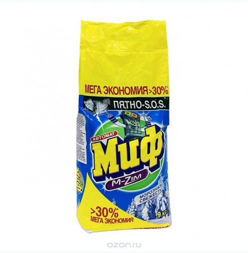 Стиральный порошок Миф-автомат 9 кг с/п