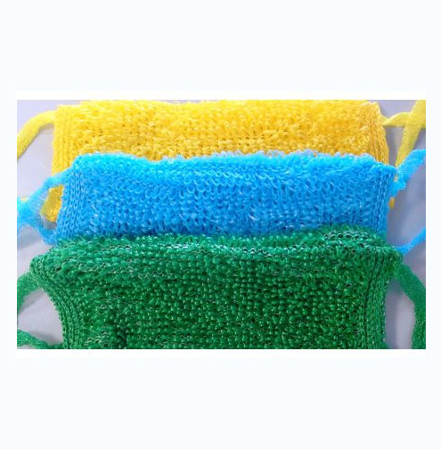 Мочалка вязанная двойная  БОЛЬШАЯ р-р 40х16 см/10/100/ г.Баландино