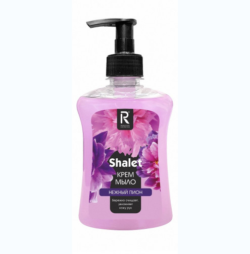 SHALET  Крем мыло  жидкое  успокаивающее "Нежный пион" 250мл /11/  3514