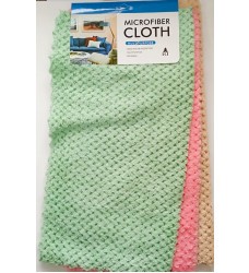 Салфетка из микрофибры 30*30см 3шт БЛИСТЕР МАХРОВЫЕ  РЕФЛЕНЫ  CLOTH 2028   C-75/12/600