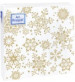 Салфетки 20*20 Bouquet НГ 2 слоя 30л. Золотые снежинки /26/