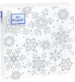 Салфетки 20*20 Bouquet НГ 2 слоя 30л. Серебряные снежинки /26/